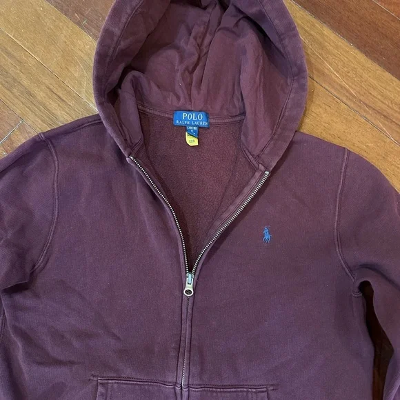 Polo by Ralph Lauren Kids Burgundy Sweatpants & Hoodie Set